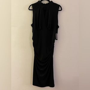 New York & Company Black, Sleeveless, Keyhole, Ruched, Bodycon Dress